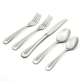 Oneida Satin Sand Dune 20 Piece Everyday Flatware Set