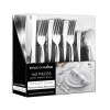 160 Piece Silver Plastic Cutlery Set, Disposable Silverware by Stock Your Home