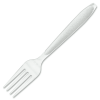 Solo Heavyweight Plastic Fork, White, 500-count