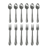 12 Pieces Stainless Steel Forks And Spoons Flatware Tableware Set Kitchen