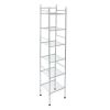 6-Tier Steel Storage Tower, Chrome, Holds up to 10 lb per Shelf