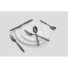 Mathison Black Sand & Mirror Stainless Steel 20-piece Flatware Set (Service for 4)