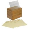 Oceanstar Bamboo Recipe Box with Divider