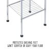 6-Tier Steel Storage Tower, Chrome, Holds up to 10 lb per Shelf