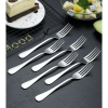 ReaNea Dinner Forks 6-Pieces Stainless Steel 8.17" Wedding Forks Silverware Set