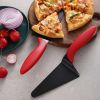 1pc; Cake Server; Stainless Steel Pizza Shovel; Black Red Cake Knife Cake Cutter; Pizza Pie Server; Kitchen Baking Tool; Household Item