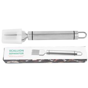 304 Stainless Steel Onion Cutter; Kitchen Accessory; Chopping Green Onion; Veggie Chopper; Multifunctional Scallion Cutter (Color: Style 2)