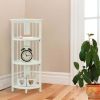 4-Shelf Corner Folding Bookcase