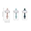 1pc Oil Dispenser; 2 In 1 Wide Opening Bottle With Silicone Brush; Glass Condiment Bottles For Kitchen Cooking; BBQ; Baking